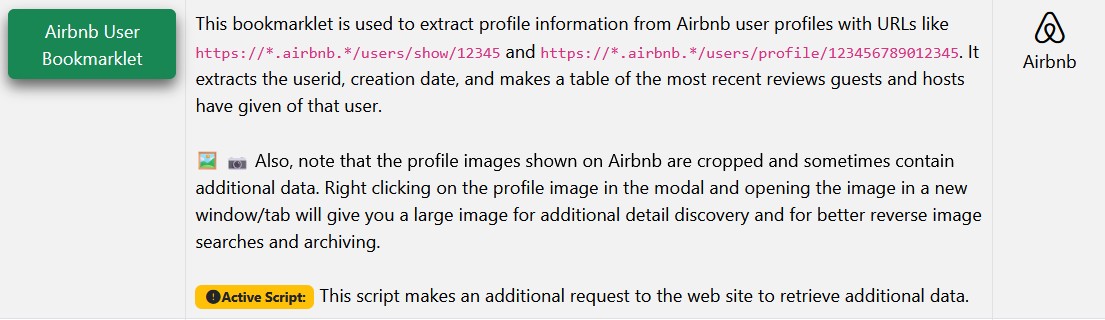 Airbnb Bookmarklet